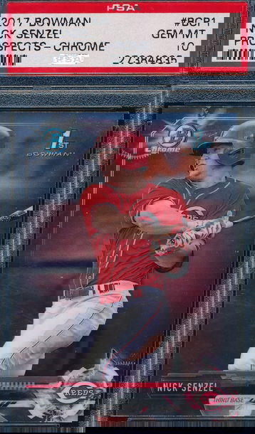 2017 Bowman Chrome Prospects Nick Senzel RC PSA 10 GEM MT 4835