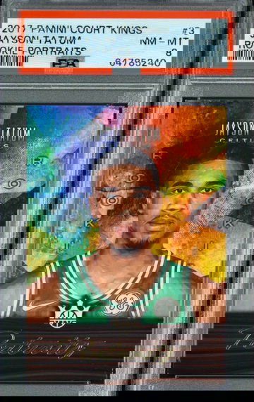 2017-18 Panini Court Kings Jayson Tatum Rookie Portraits /175 PSA 8 NM-MT Boston