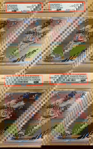 Wander Franco 1st Bowman Chrome PSA 10 **LOT OF 4**