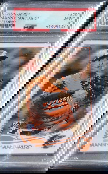 2013 Topps Manny Machado Rookie Card RC PSA 9 MINT