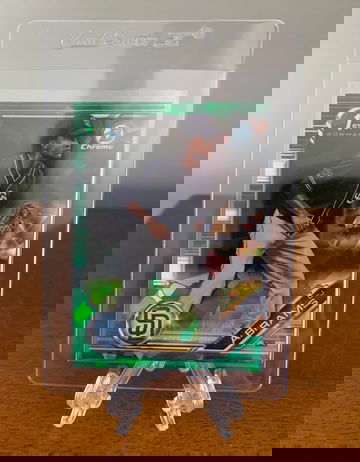 2019 Bowman Chrome Draft CJ Abrams 1st Bowman Green Refractor /99