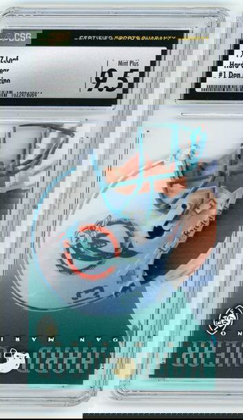 DAN MARINO 1997 Leaf Hard Wear Die Cut #2478/3500 CSG 9.5