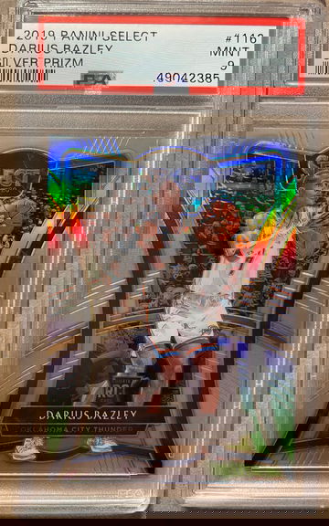 Darius Bazley 2019 Select Silver Prizm RC PSA 9