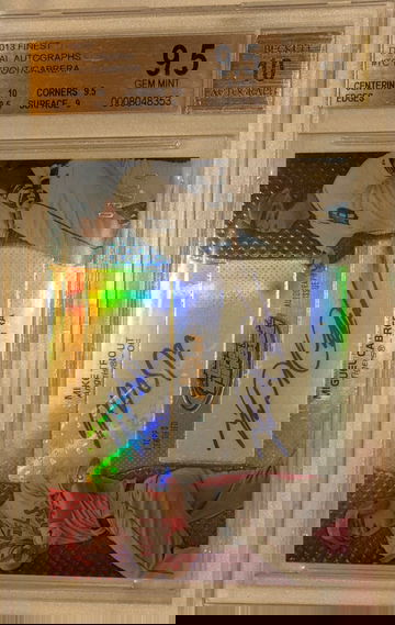 2013 Topps Finest Mike Trout Miguel Cabrera Dual Auto 3/10 BGS 9.5 