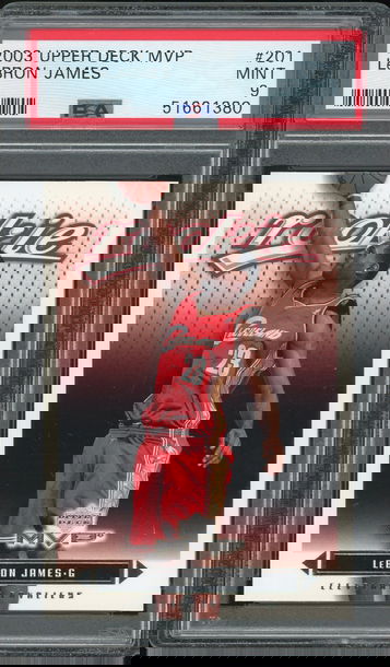 2003 Upper Deck MVP Lebron James #201 PSA 9 RC Rookie