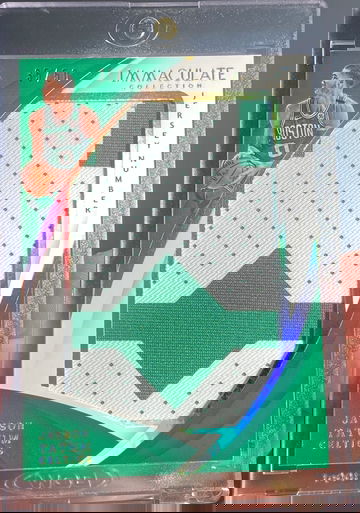 2017 Immaculate Collection Jayson Tatum Rookie Jersey Numbers Patch #’d /50