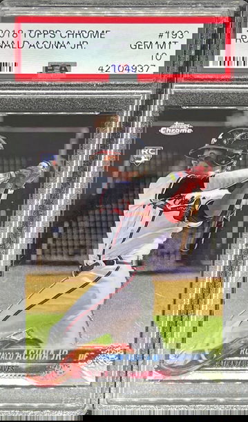 Ronald Acuna - 2018 Topps Chrome PSA 10