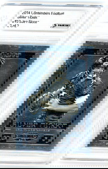 Joe Flacco 2014 Panini Contenders Silver Ticket 2/2 BGS Encased