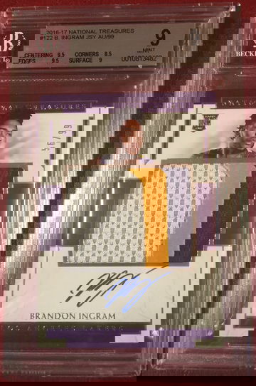 Brandon Ingram BGS 9 National Treasures