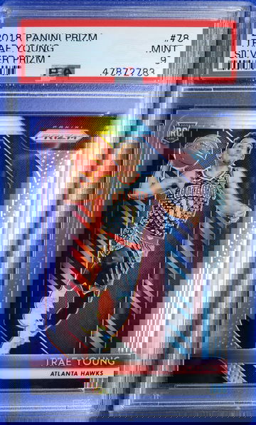 2018 Prizm Silver Prizm Trae Young Rookie #78 PSA 9 Mint