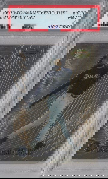 1997 Bowman's Best Ken Griffey Jr Best Cuts PSA 9