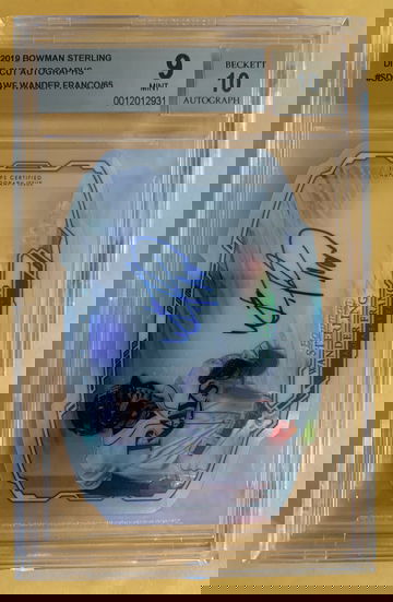 2019 bowman sterling wander Franco die cut auto bgs 9