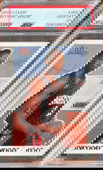 2003 Fleer Dwayne Wade PSA 10 Gem Mint