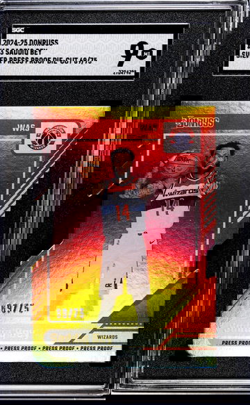 2024 Donruss #13 Saddiq Bey Silver Press Proof Die-Cut /75 SGC 9