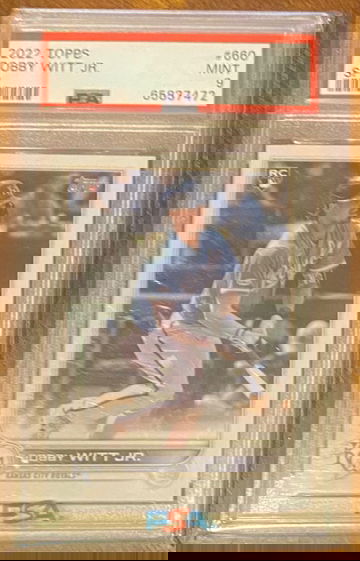 2022 Topps Bobby Witt Jr.  #660 - SP Short Print Photo Variation - PSA 9 , Kansas City Royals