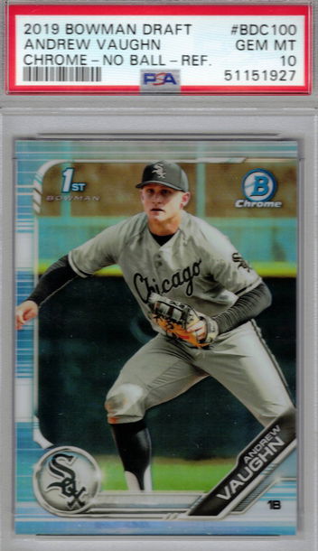 2019 Bowman Chrome Draft Andrew Vaughn Refractor #BDC100