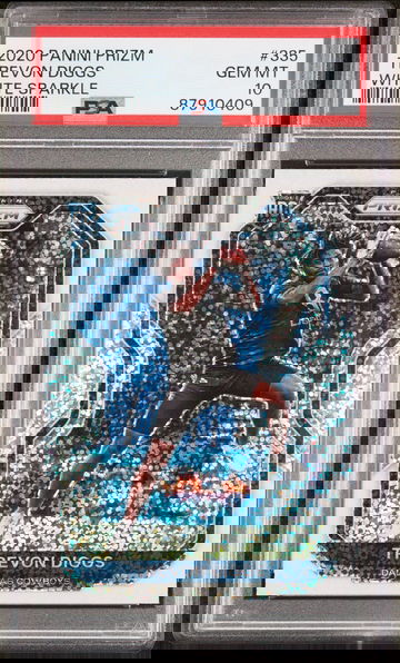 2020 Prizm Trevon Diggs White Sparkle PSA 10 #335
