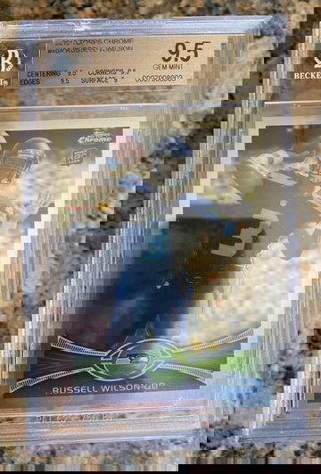 2012 Topps Chrome Russell Wilson #40A BGS 9.5