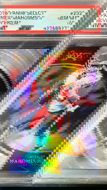 2018 Patrick Mahomes Select Field Level Silver Prizm PSA 10