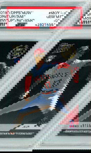 2018 Topps Now #MOY-3 Shohei Ohtani Moment of the Year PSA 10 GEM MINT!