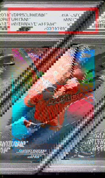 SHOHEI OHTANI 2018 Topps Chrome Update International Affair RC Refractor PSA 9