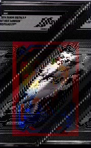 2024 Prizm #150 Theo Johnson Red Prizm SGC 10