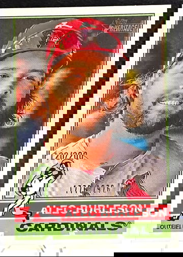 Alec Burleson 2025 Topps Heritage Bicentennial  SP 120/200 Cardinals