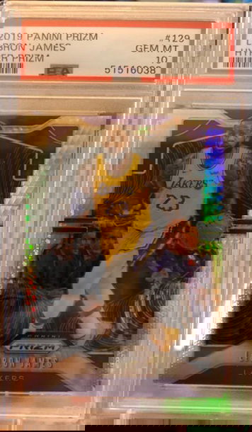 2019 Prizm LeBron James #129 Hyper Prizm PSA 10