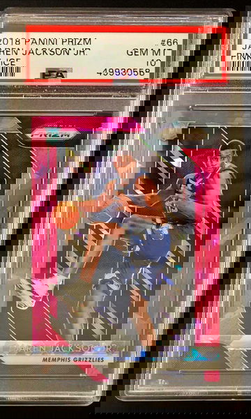2018-19 Panini Prizm Jaren Jackson Jr. #66 RC Rookie Pink Ice Prizm Refractor - PSA 10 Gem! Grizzlies