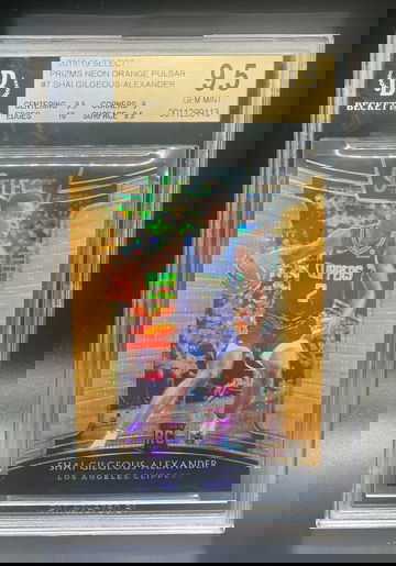 2018-19 Select Prizms Neon Orange Pulsar Shai Gilgeous-Alexander /13 BGS 9.5