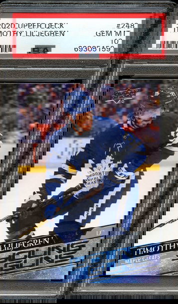 2020 Upper Deck Timothy Liljegren Young Guns PSA 10