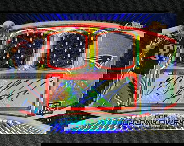 2010 Topps Finest Rob Gronkowski Refractor Rookie RC RPA Dual Patch /75