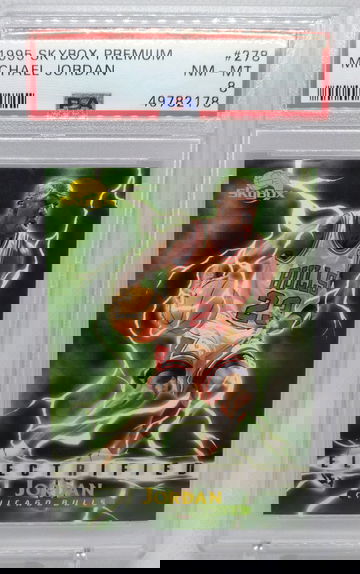 1995 Skybox Premium Electrified Michael Jordan #278 PSA 8