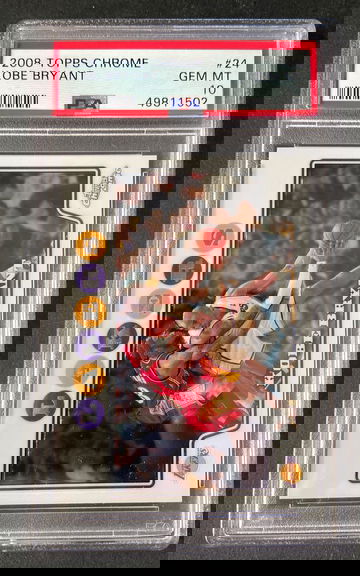 2008 topps chrome Kobe Bryant w/ lebron psa 10 #24