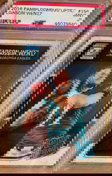 2016 Carson Wentz Donruss Optic PSA 9 Rated Rookie