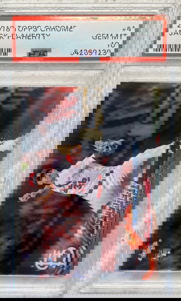 2018 topps chrome rc jack flaherty #4 psa 10 cardinals