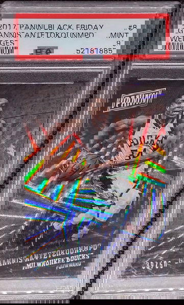 2017 Panini Black Friday Giannis Antetokounmpo Wedges /50 PSA 9 Mint Bucks #8