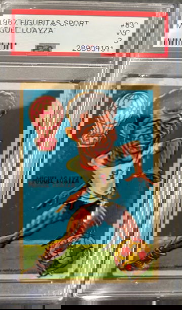 1967 Figuritas Sport Miguel Loayza PSA 3
