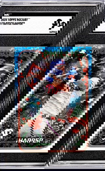 2024 Topps Holiday #H179 Bryce Harper SGC 9