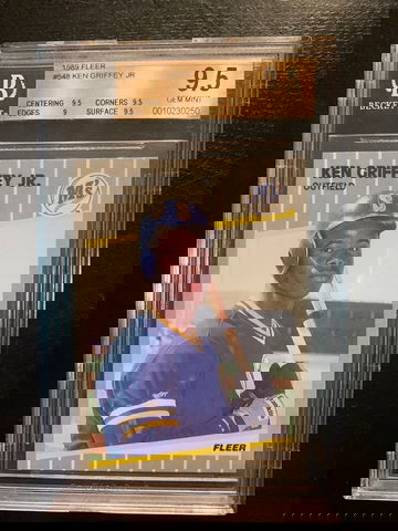 1989 Fleer Ken Griffey Jr Rookie BGS 9.5