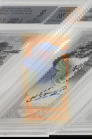 2020 Topps Gypsy Queen Fortune Teller Mini Auto Vladimir Guerrero Jr BGS 9 Auto 10