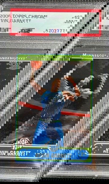 2006 Topps Chrome #62 Kevin Garnett PSA 9 MINT Minnesota Timberwolves HOF