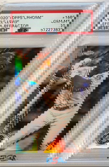 2020 Topps Chrome Kyle Lewis Rookie Sepia Refractor PSA 10 Mariners Diamondbacks