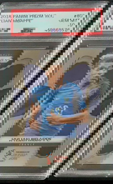 Kylian Mbappe 2018 Prizm World Cup #80 PSA 10