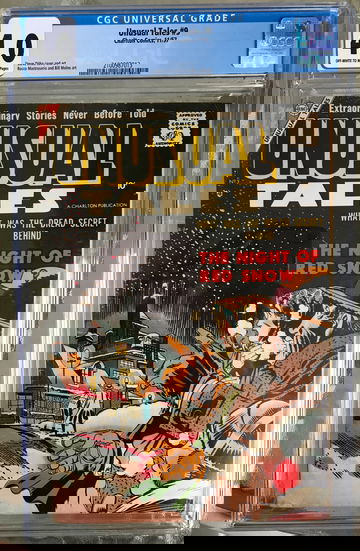 Unusual Tales #9 (1957) CGC 4.0 -- O/w to white pages; Steve Ditko SA horror