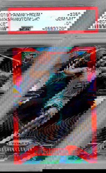 2019 Panini Prizm 258 PJ Washington Jr. Red Ice