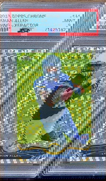 2013 KEENAN ALLEN Topps Chrome Running XFRACTOR PSA 9 POP 11 Rookie RC #14