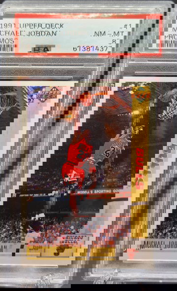 Michael Jordan 1991 Upper Deck Promos PSA 8
