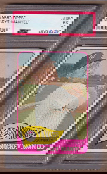 1965 Topps #350 Mickey Mantle PSA 5