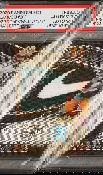 Jordan Love Select RPA Black 1/1 Nike Swoosh PSA Authentic 